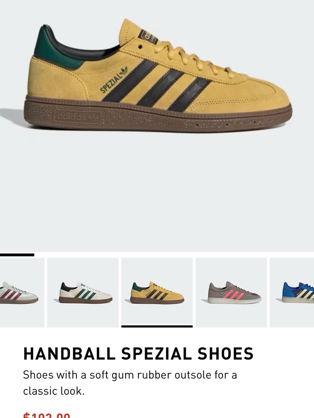 adidas Tan Suede Sneakers with Olive Stripes - Picture 7 of 7
